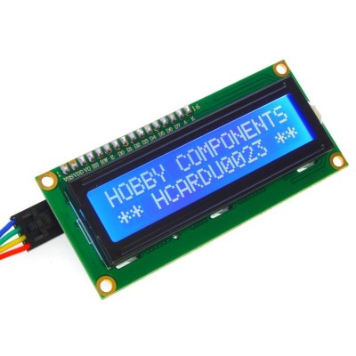 16x2 character LCD display (I2C)