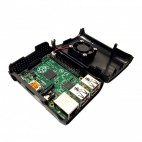 Active Cooling Case (Black) for Raspberry Pi 3 / 2