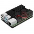 Raspberry Pi 4B aliuminio korpusas su aušintuvu (juodas)