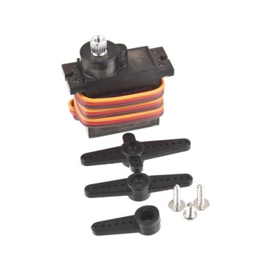 MG90S 14G Mini servo mechanizmas metaliniais dantračiais MG90S 14G Mini servo mechanizmas metaliniais dantračiais